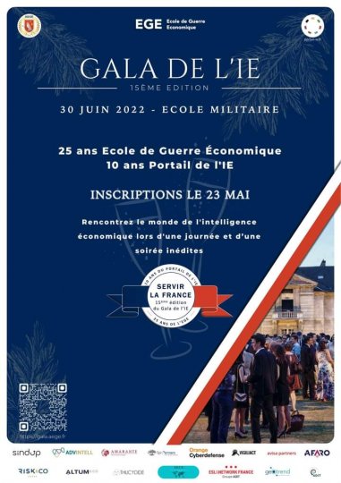 TV Locale Paris : 15e édition du Gala de l'Intelligence Économique à École Militaire (Paris)