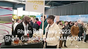 TV Locale Paris - Interview d'Enzo BOUCHAUT Co-Fondateur du rhum Guadeloupéen 'Maroon' au Rhum Fest Paris  2023.