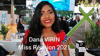 '1 MINUTE,1 ILE' Dana VIRIN Miss Réunion 2021 au salon du tourisme IFTM Top Resa 2021 à Paris.