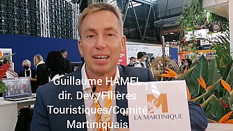 TV Locale Martinique : '1 MINUTE,1 ILE' Guillaume HAMEL Directeur des filières touristiques du comité Martiniquais au salon IFTM Top Resa 2021 à Paris.