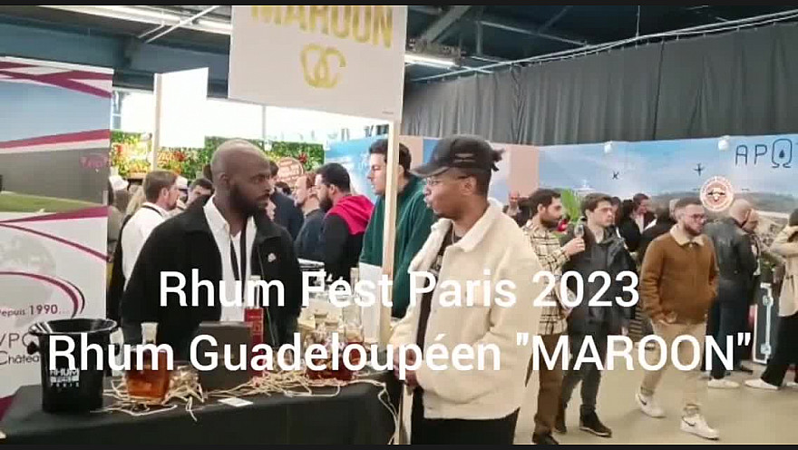 TV Locale Paris - Interview d'Enzo BOUCHAUT Co-Fondateur du rhum Guadeloupéen 'Maroon' au Rhum Fest Paris  2023.